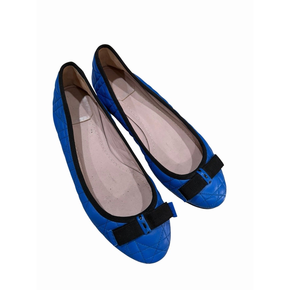 Christian Dior Cannage Quilted Flat EU 36.5 US 6.5 Blue My Dior Preppy Classic - Picture 5 of 9
